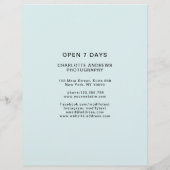 Modern Foto Preisliste (Achterkant)