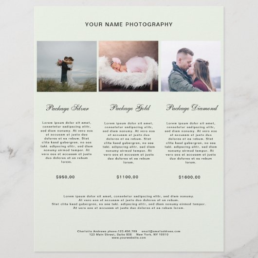 Modern Foto Preisliste (Voorkant)