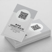Modern Foto QR Code Verbind Met Mij Minimaal  Visitekaartje
