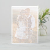 Modern Foto Silver Wedding Folie Uitnodiging (Staand Voorkant)