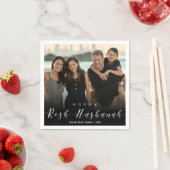 Modern Foto Typografie Rosh Hashanah Nieuwjaar Servet (Insitu)