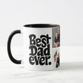 Modern foto van beste hond papa mok (Links)