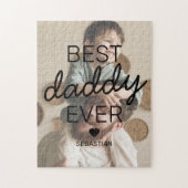 Modern foto van beste papa ooit legpuzzel (Verticaal)