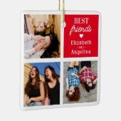 Modern foto van beste vrienden keramisch ornament (Rechts)