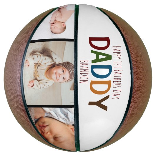 Modern | Foto van de eerste vaderdag Basketbal (Verticaal)