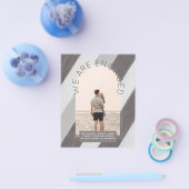 MODERN FOTO-VERLOVING INVITE - gemengde kleuren Flyer (Enkel)