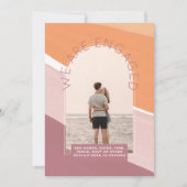 MODERN FOTO-VERLOVING INVITE - gemengde kleuren Kaart (Voorkant)