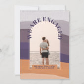 MODERN FOTO-VERLOVING INVITE - gemengde kleuren Kaart (Voorkant)