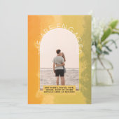 MODERN FOTO-VERLOVING INVITE - gemengde kleuren Kaart (Staand voorkant)