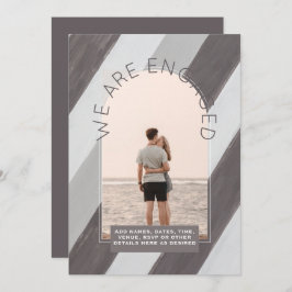 MODERN FOTO-VERLOVING INVITE - gemengde kleuren Kaart