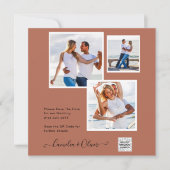 Modern FOTO Weddenschap nodigt QR CODE RSVP-kaneel (Voorkant)