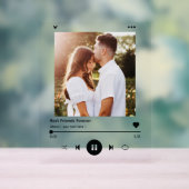 Modern Fotoalbum Muziek Bruiloft Jubileum Acryl Bord (Neutraal)