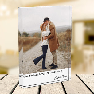 Modern Fotoblok Aangepast Cadeau voor Jonggehuwden
