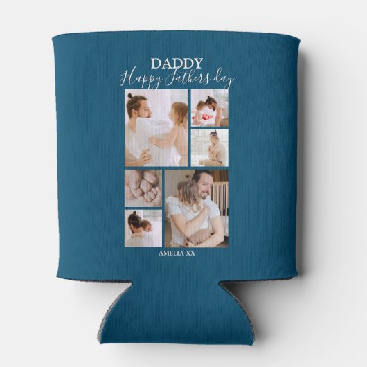 Modern | Fotocollage Koelbox vaders dag Blikjeskoeler (Achterkant)