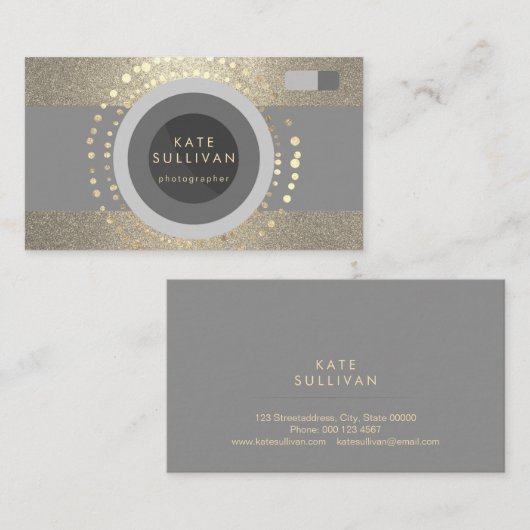 Modern Fotograaf Design Visitekaartje (Voorkant / Achterkant)