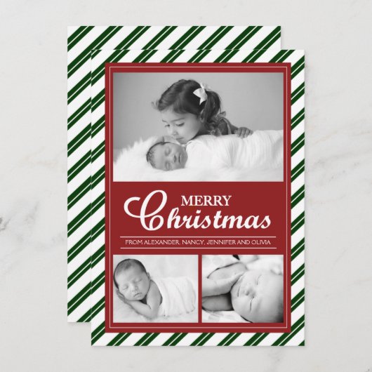 Modern  fotokaartontwerp (Voorkant / Achterkant)