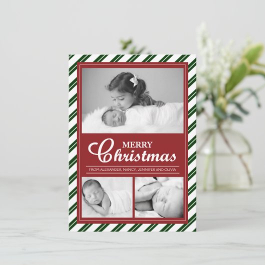 Modern  fotokaartontwerp (Staand voorkant)