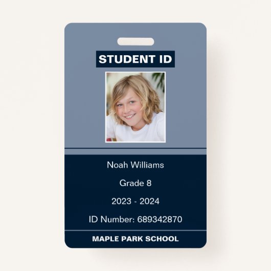 Modern Fotoschool Student ID Badge (Voorkant)