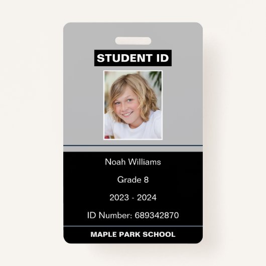 Modern Fotoschool Student ID Badge (Voorkant)