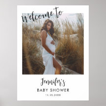 Modern Fotoscript Baby shower Welkom