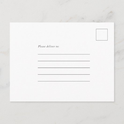 Modern Fotoscript Getrouwd en Vrolijk Vakantie Briefkaart (Achterkant)