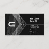 Modern Founder CEO Design voor Professionals Visitekaartje (Voorkant)