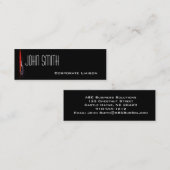 Modern Fountain Red Skinny Visitekaartjes (Voorkant / Achterkant)