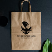 Modern Fox Logo, Custom Business, Large Rubberstempel