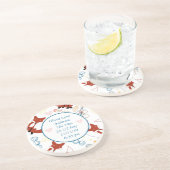  Modern Fox Nieuwe Baby Stats Onderzetters (Zijkant)