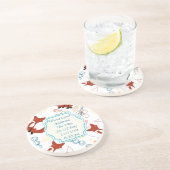  Modern Fox Nieuwe Baby Stats Onderzetters (Zijkant)