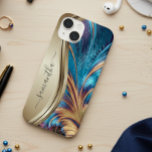 Modern Fractal Blue Handwrite Name Case-Mate iPhone 14 Hoesje<br><div class="desc">Dit ontwerp is ook beschikbaar op andere telefoonmodellen. Kies het Type van Apparaat om andere hoesjes van iPhone, van Samsung Galaxy of van Google te zien. Sommige stijlen kunnen worden gewijzigd door Stijl te selecteren als dat een optie is. Dit ontwerp kan op het gebied worden gepersonaliseerd dat door de...</div>