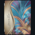 Modern Fractal Blue Handwrite Name iPad Cover<br><div class="desc">Dit ontwerp is ook beschikbaar op andere telefoonmodellen. Kies het Type van Apparaat om andere hoesjes van iPhone, van Samsung Galaxy of van Google te zien. Sommige stijlen kunnen worden gewijzigd door Stijl te selecteren als dat een optie is. Dit ontwerp kan op het gebied worden gepersonaliseerd dat door de...</div>