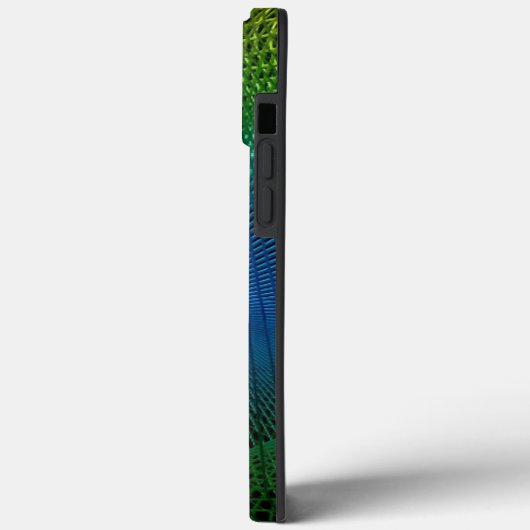 Modern Fractal Masonic Monogrammed Case-Mate iPhone Case (Achterkant / Links)