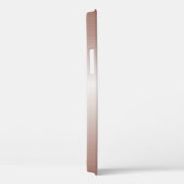 Modern Fractal Roos Goud Handgeschreven Naam Case-Mate iPhone Case (Achterkant / Rechts)