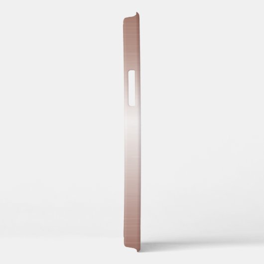 Modern Fractal Roos Goud Handgeschreven Naam Case-Mate iPhone Case (Achterkant / Rechts)