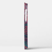 Modern Fractal roze groene handgeschreven naam Case-Mate iPhone Case (Achterkant / Links)