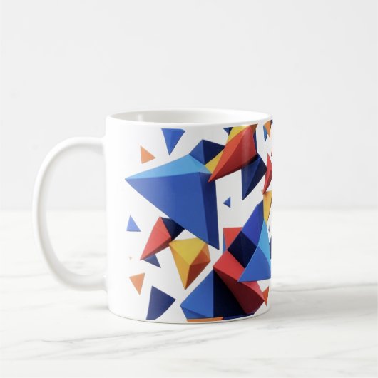Modern Fragment Grid Koffiemok (Links)