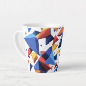 Modern Fragment Grid Latte Mok (Linkerhoek)
