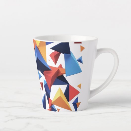 Modern Fragment Grid Latte Mok (Rechts)