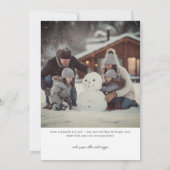 Modern Framed Merry Holiday Photo Card Feestdagenkaart (Achterkant)