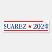 Modern Francis Suarez 2024 Amerikaans President Bumpersticker (Voorkant)