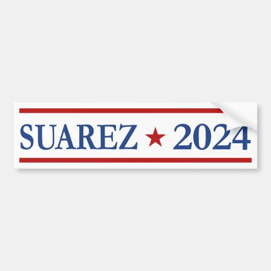 Modern Francis Suarez 2024 Amerikaans President Bumpersticker (Voorkant)