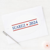 Modern Francis Suarez 2024 Amerikaans President Ovale Sticker (Envelop)