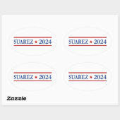 Modern Francis Suarez 2024 Amerikaans President Ovale Sticker (Vel)