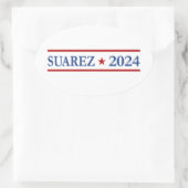 Modern Francis Suarez 2024 Amerikaans President Ovale Sticker (Tas)