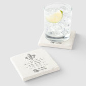 MODERN  FRANS BISTRO STENEN ONDERZETTER (Zijkant)