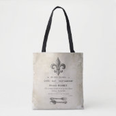 MODERN  FRANS BISTRO TOTE BAG (Voorkant)