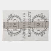 modern  frans café theedoek (Horizontaal)