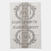 modern  frans café theedoek (Verticaal)