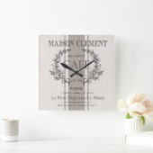 modern frans café vierkante klok (Huis)